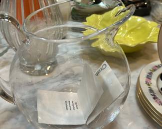 Crate & Barrel lemonade  pitcher 