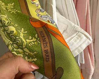 Hermès silk scarf