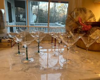 Crate and Barrel glassware 