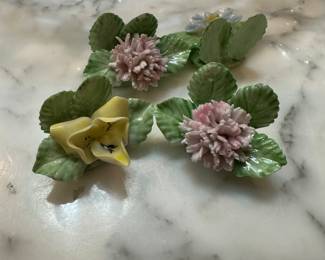 Mini capodimonte place setting holders  