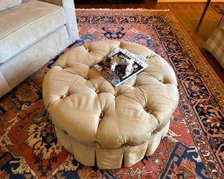 Hickory Chair Co. Tufted ottoman 