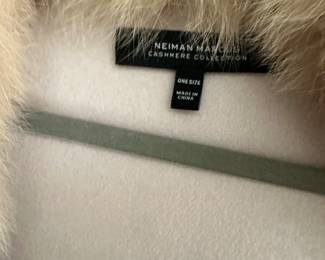 Cashmere and fur cape from Neimans
