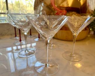 Crate and Barrel martini glasses