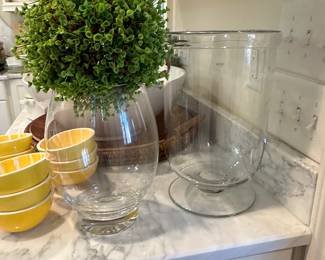 Krosno  glass and crystal vases 