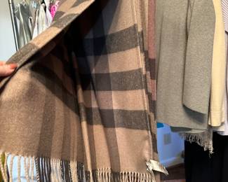 Large Burberry check scarf