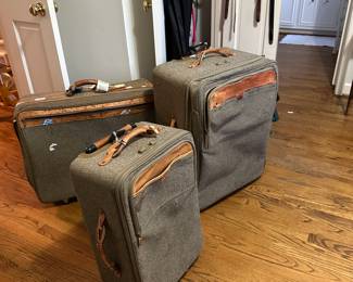 Hartmann vintage tweed luggage 