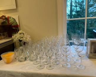 Beautiful stemware selection 