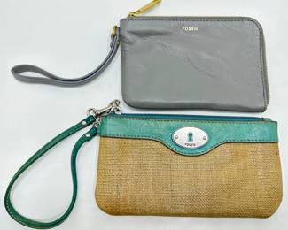 2 Fossil Wallets: Key-Per & Leather
Lot #: 112