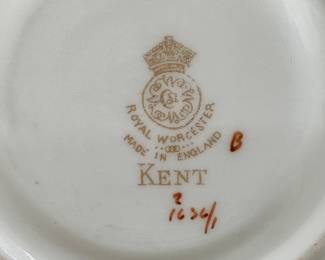 Vintage Derby China: 24 Saucers In 2 Sizes, 12 Soup Bowls, 8 Tea Cups, With Appraisal, Matches Lot 1
Lot #: 2