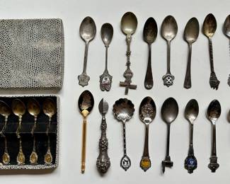 Set Of 6 New In Box Vintage Italian Demitasse Spoons & 18 Other Small Spoons
Lot #: 97