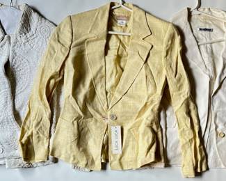 3 Vintage Women's Jackets: New With Tags Luca Luca, Size44, Jilsander& Quilted White
Lot #: 158