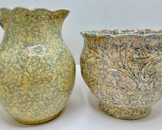 Antique Extra Large Jug & Bowl With Gold Accents
Lot #: 40