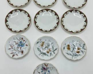 Set 6 Vintage Limoges Mini Plates, France & Set 4 Vintage Floral Plates With Gold Edges
Lot #: 84
