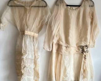 2 Antique Dresses, 1 With Rhinestone Details
Lot #: 46