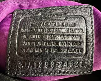 Coach Madison Phoebe Pebbled Leather Purse Bag Hobo With Gold Hardware & Purple Lining
Lot #: 7