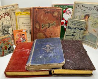 First Editions: 1885 Hill's Manual, 1935 Garr Williams Cartoon Book & Other Vintage Books & Magazines
Lot #: 146