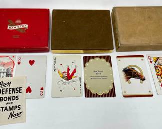 3 Vintage Double Decks Of Playing Cards In Original Boxes
Lot #: 90