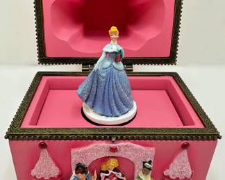 Disney Musical Snow Globe & Spinning Cinderella In Castle Music Box
Lot #: 35