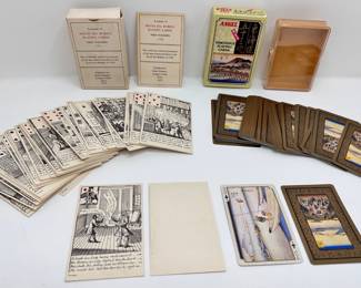 Vintage South Sea Bubble Playing Cards & Hiroshige Angel Playing Cards, Japan
Lot #: 91