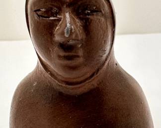 Vintage Richard Fisher Cast Bronze Bell With Mahogany Chime, Signed & Cast Metal Monk Candle Snuffer
Lot #: 41