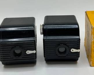 3 Vintage Kodak Brownie Cameras: Holiday Flash & 2 Baby Brownies In Original Boxes
Lot #: 26