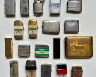 19 Antique & Vintage Lighters & Cigarette Boxes
Lot #: 64