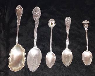 Sterling Silver Souvenir Spoons
