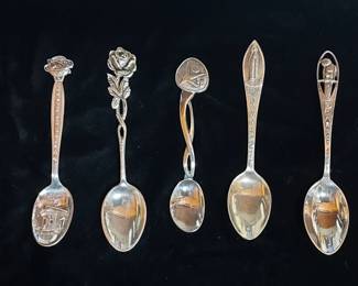 Sterling Silver Souvenir Spoons