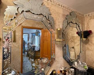 (2) Venetian Mirrors