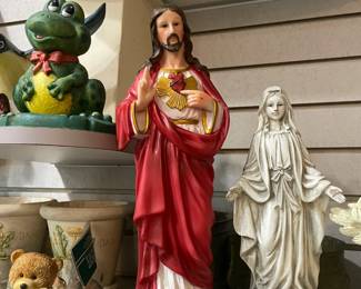 . . . religious icons abound