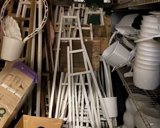 . . . lots of wreath easels