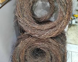 . . . more twig wreaths