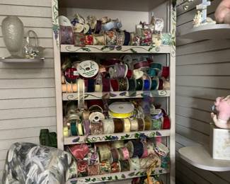 . . . ribbon -- there are two display cabinets