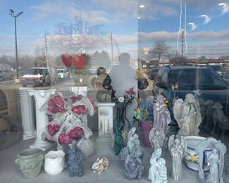 . . . one of the two front windows packed with great pieces