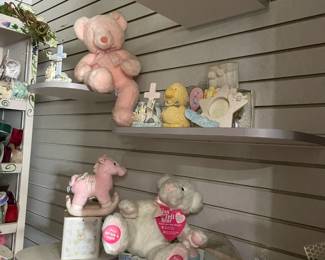 . . . stuffed animals and infant section
