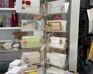 . . . nice card display rack -- there are hundreds of cards available