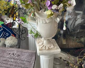 . . . pedestal and planter