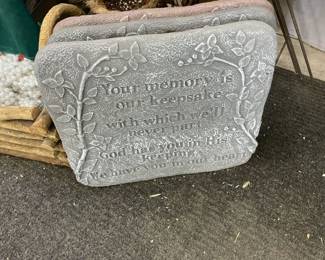 . . . memory plaques