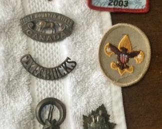 Vintage military pins