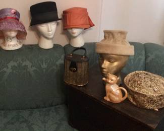 Vintage hats and purse