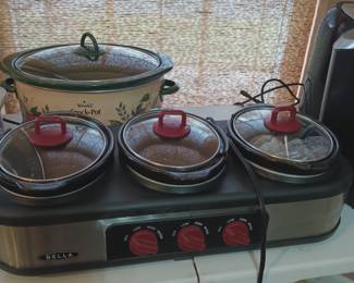 Great Super Bowl buffet appliances and serveware