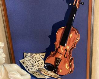 3D needlepoint wall decor