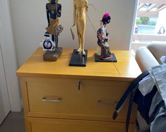 One of 2 drawers. Top drawer has lock and key