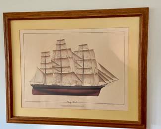 Cutty Sark Boat print, Limited Edition 1981 Arete Publishing