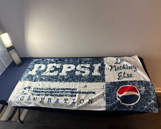 Awesome Classic PEPSI Cola Soda Beach Towel Generation Like Nothing Else Vintage