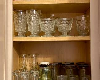 Vintage Glassware, incudes diner Juice glasses and more