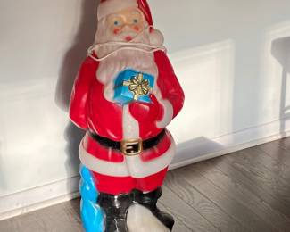 Vintage Empire 1971 Blow Mold Santa