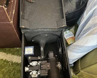 Vintage 8mm Movie Projector with Reel and Case