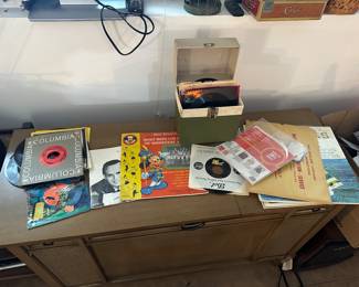 Vintage Records 33's and 45's