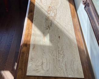 MidCentury Traditional Bernhardt Furniture Dining Table, 6 chairs with Matching China Hutch, and Buffet Server with marble top